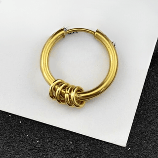 Micara - 5 - Ring Hoops - Ohrringe - Ohrringe - Gold - Müller Mode