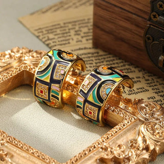 Micara - Art Deco - Ohrringe - Ohrringe - Gold - Müller Mode