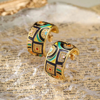 Micara - Art Deco - Ohrringe - Ohrringe - Gold - Müller Mode