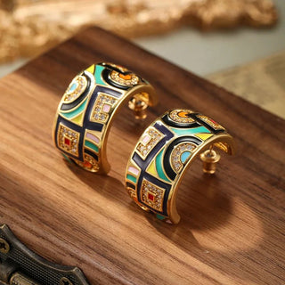 Micara - Art Deco - Ohrringe - Ohrringe - Gold - Müller Mode