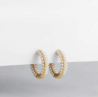 Micara - Beaded Bliss - Ohrringe - Ohrringe - Weiß - Müller Mode