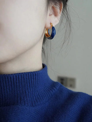 Micara - Blue Arc - Ohrringe - Ohrringe - Blau - Müller Mode