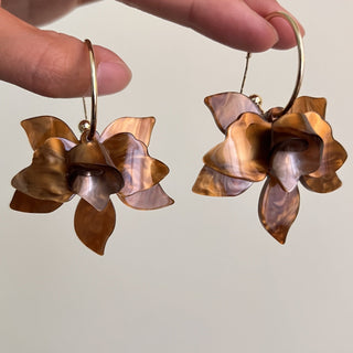 Micara - Boho Blossoms - Ohrringe - Ohrringe - Braun - Müller Mode