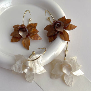 Micara - Boho Blossoms - Ohrringe - Ohrringe - Braun - Müller Mode