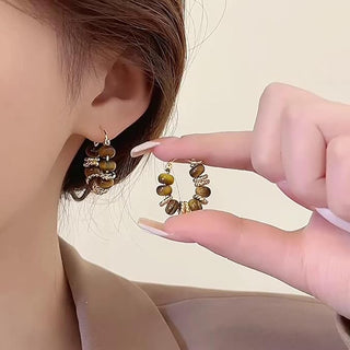 Micara - Bronze Beads - Ohrringe - Ohrringe - Braun - Müller Mode