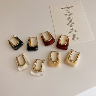 Micara - Citrine Arch - Ohrringe - Ohrringe - Beige - Müller Mode