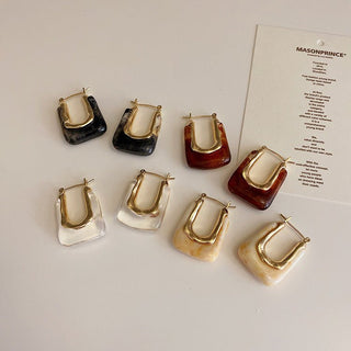 Micara - Citrine Arch - Ohrringe - Ohrringe - Beige - Müller Mode
