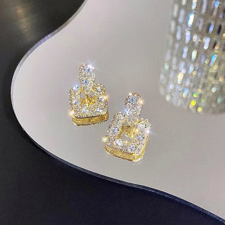Micara - Crystal Charm - Ohrringe - Ohrringe - Quadratischen - Müller Mode