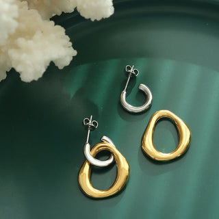 Micara - Double Charmers - Ohrringe - Ohrringe - Silber/Gold - Müller Mode