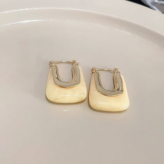 Micara - Dreamy Hoops - Ohrringe - Ohrringe - Milchig Weiß - Müller Mode