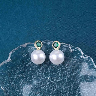 Micara - Emerald Elegance - Ohrringe - Ohrringe - Perle - Müller Mode