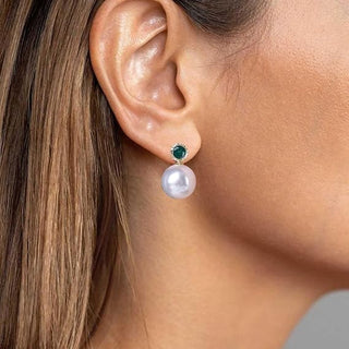 Micara - Emerald Elegance - Ohrringe - Ohrringe - Perle - Müller Mode