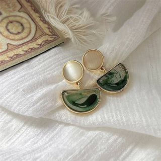 Micara - Emerald Glams - Ohrringe - Ohrringe - Grün Weiß - Müller Mode