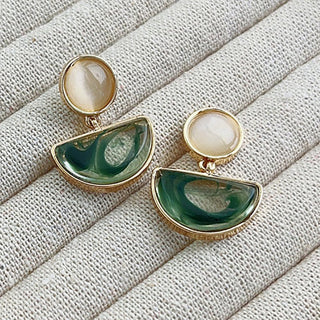 Micara - Emerald Glams - Ohrringe - Ohrringe - Grün Weiß - Müller Mode