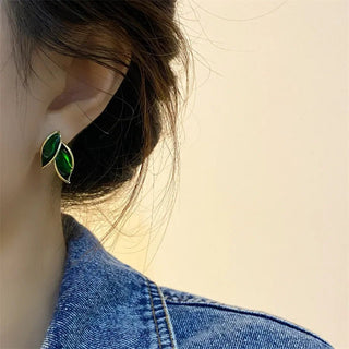 Micara - Emerald Leaf - Ohrringe - Ohrringe - Grün - Müller Mode