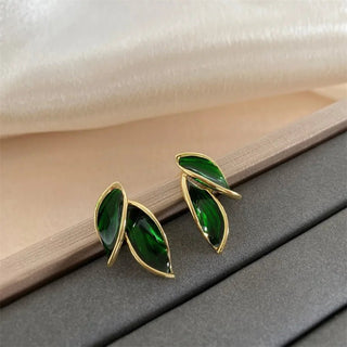 Micara - Emerald Leaf - Ohrringe - Ohrringe - Grün - Müller Mode
