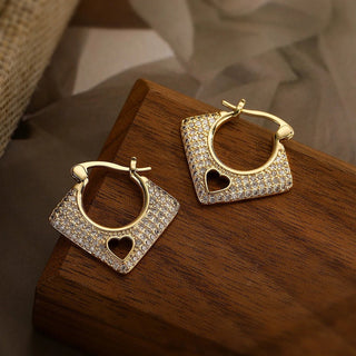 Micara - Flair Hearts - Ohrringe - Ohrringe - Quadratisch - Müller Mode