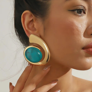Micara - Gemstone Orb - Ohrringe - Ohrringe - Gold - Müller Mode