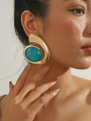 Micara - Gemstone Orb - Ohrringe - Ohrringe - Gold - Müller Mode