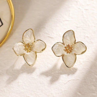 Micara - Glazed Flora - Ohrringe - Ohrringe - Weiß - Müller Mode