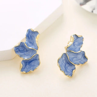 Micara - Glazed Petals - Ohrringe - Ohrringe - Blau - Müller Mode
