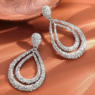 Micara - Glitzy Drops - Ohrringe - Ohrringe - Silber - Müller Mode