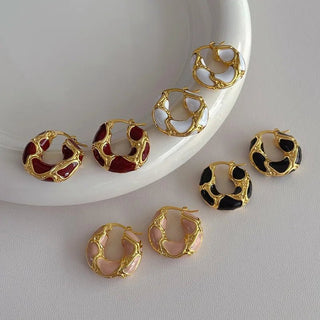 Micara - Golden Mosaic - Ohrringe - Ohrringe - Weiß - Müller Mode