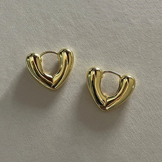 Micara - Heartfelt Hoops - Ohrringe - Ohrringe - Gold - Müller Mode