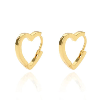 Micara - Heartful Hoops - Ohrringe - Ohrringe - Gold - Müller Mode