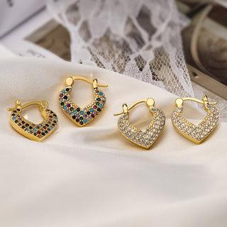 Micara - Heartful Sparkles - Ohrringe - Ohrringe - Mehrfarbig - Müller Mode