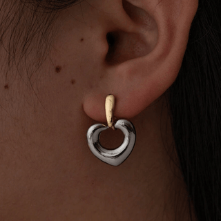 Micara - Hearty Hoops - Ohrringe - Ohrringe - Silber - Müller Mode