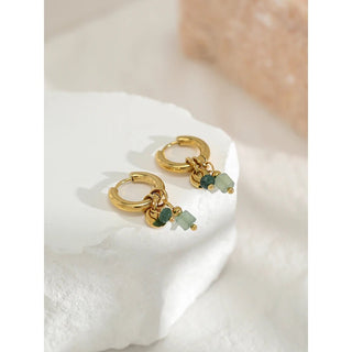 Micara - Jade Dangle - Ohrringe - Ohrringe - Grüner Charme - Müller Mode