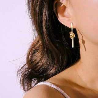 Micara - Knotty Dangles - Ohrringe - Ohrringe - Silber - Müller Mode