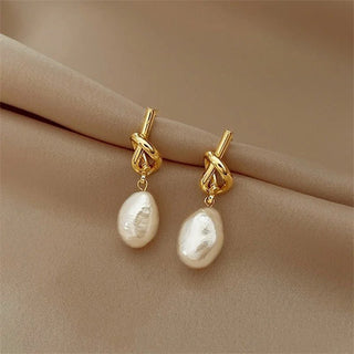 Micara - Knotty Pearls - Ohrringe - Ohrringe - Perle - Müller Mode