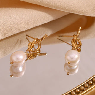 Micara - Knotty Pearls - Ohrringe - Ohrringe - Perle - Müller Mode
