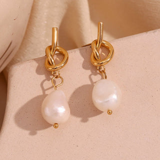 Micara - Knotty Pearls - Ohrringe - Ohrringe - Perle - Müller Mode