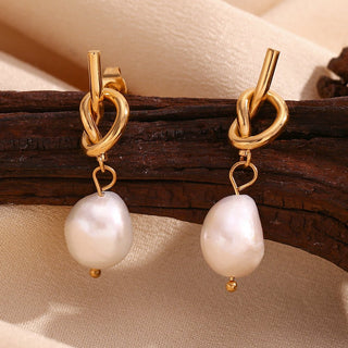 Micara - Knotty Pearls - Ohrringe - Ohrringe - Perle - Müller Mode
