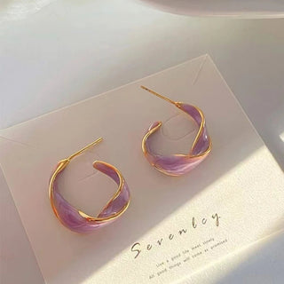 Micara - Lavender Curve - Ohrringe - Ohrringe - Lila - Müller Mode