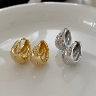 Micara - Luxe Pears - Ohrringe - Ohrringe - Silber - Müller Mode