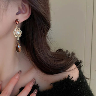 Micara - Pearl Cascade - Ohrringe - Ohrringe - Braun - Müller Mode