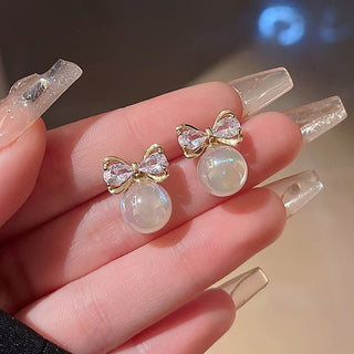Micara - Pearl - fect Bows - Ohrringe - Ohrringe - Perle - Müller Mode