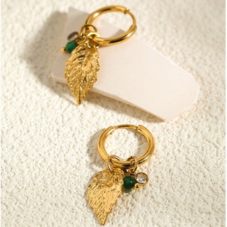 Micara - Pearl Foliage - Ohrringe - Ohrringe - Blattgold - Müller Mode