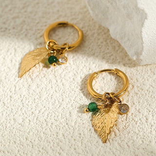 Micara - Pearl Foliage - Ohrringe - Ohrringe - Blattgold - Müller Mode