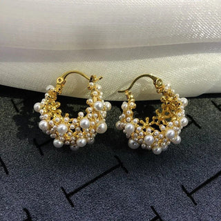 Micara - Pearl - icious Cluster - Ohrringe - Ohrringe - Gold - Müller Mode