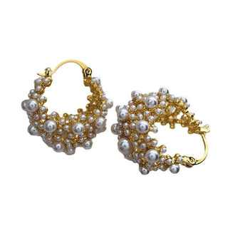 Micara - Pearl - icious Cluster - Ohrringe - Ohrringe - Gold - Müller Mode