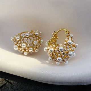 Micara - Pearl - icious Cluster - Ohrringe - Ohrringe - Gold - Müller Mode