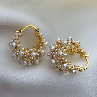 Micara - Pearl - icious Cluster - Ohrringe - Ohrringe - Gold - Müller Mode