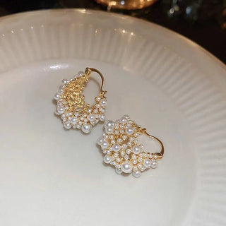 Micara - Pearl - icious Cluster - Ohrringe - Ohrringe - Gold - Müller Mode