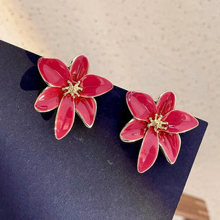 Micara - Red Blossoms - Ohrringe - Ohrringe - Rot - Müller Mode