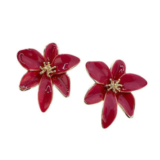 Micara - Red Blossoms - Ohrringe - Ohrringe - Rot - Müller Mode